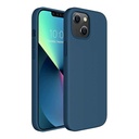 StraTG Midnight Blue Silicon Cover for iPhone 13 - Slim and Protective Smartphone Case 