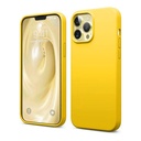 StraTG Yellow Silicon Cover for iPhone 13 Pro Max - Slim and Protective Smartphone Case 