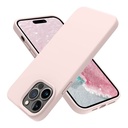 StraTG Light Pink Silicon Cover for iPhone 14 Pro - Slim and Protective Smartphone Case 