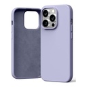 StraTG Lavander Silicon Cover for iPhone 14 Pro - Slim and Protective Smartphone Case 