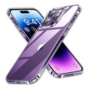 StraTG Transparent Silicon Cover for iPhone 14 Pro - Slim and Protective Smartphone Case 