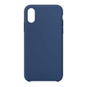 StraTG Navy Blue Silicon Cover for iPhone X / Xs - Slim and Protective Smartphone Case 