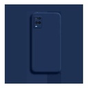 StraTG Navy Blue Silicon Cover for Oppo A54 - Slim and Protective Smartphone Case with Camera Protection