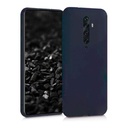 StraTG Navy Blue Silicon Cover for Oppo Reno 2F / 2Z - Slim and Protective Smartphone Case 