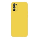 StraTG Yellow Silicon Cover for Oppo Reno 5 4G / Reno 5 5G - Slim and Protective Smartphone Case with Camera Protection