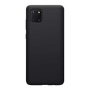 StraTG Black Silicon Cover for Samsung Note 10 Lite - Slim and Protective Smartphone Case 