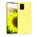 StraTG Yellow Silicon Cover for Samsung Note 10 Lite - Slim and Protective Smartphone Case 