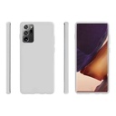 StraTG White Silicon Cover for Samsung Note 20 Ultra - Slim and Protective Smartphone Case 