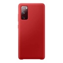 StraTG Red Silicon Cover for Samsung S20 Fe 2020 / S20 Fe 2022 / S20 Fe 5G - Slim and Protective Smartphone Case 