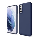 ستراتيجى جراب حماية سيليكون كحلى للمحمول Samsung S21 Fe
