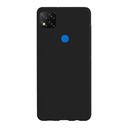 StraTG Black Silicon Cover for Xiaomi Redmi 9C - Slim and Protective Smartphone Case with Camera Protection