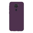 StraTG Dark Purple Silicon Cover for Xiaomi Redmi Note 9 / Redmi 10X 4G - Slim and Protective Smartphone Case 