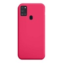 StraTG Hot Pink Silicon Cover for Samsung A21S - Slim and Protective Smartphone Case 