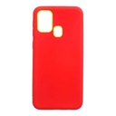 StraTG Red Silicon Cover for Samsung M31 - Slim and Protective Smartphone Case 