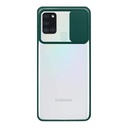 StraTG Clear and Black Case with Sliding Camera Protector for Samsung A21S - Stylish and Protective Smartphone Case