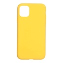 StraTG Yellow Silicon Cover for iPhone 11 - Slim and Protective Smartphone Case 