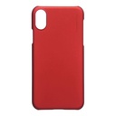 StraTG Red Silicon Cover for iPhone X / XS - Slim and Protective Smartphone Case 