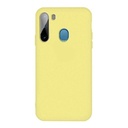 StraTG Yellow Silicon Cover for Samsung A11 / M11 - Slim and Protective Smartphone Case 