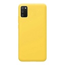 StraTG Yellow Silicon Cover for Samsung A02s - Slim and Protective Smartphone Case 