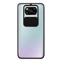 StraTG Clear and Black Case with Sliding Camera Protector for Xiaomi Poco X3 - Stylish and Protective Smartphone Case