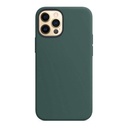 StraTG Dark Green Silicon Cover for iPhone 12 Pro Max - Slim and Protective Smartphone Case 