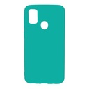 StraTG Turquoise Silicon Cover for Samsung M31 - Slim and Protective Smartphone Case 