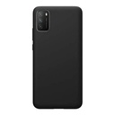 StraTG Black Silicon Cover for Xiaomi Poco M3 2020 - Slim and Protective Smartphone Case 