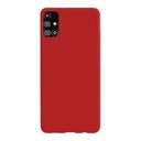 StraTG Red Silicon Cover for Samsung M31s - Slim and Protective Smartphone Case 