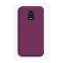 StraTG Purple Silicon Cover for Xiaomi Redmi Note 9 / Redmi 10X 4G - Slim and Protective Smartphone Case 