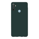 StraTG Dark Green Silicon Cover for Oppo A32 / A33 / A53 - Slim and Protective Smartphone Case with Camera Protection