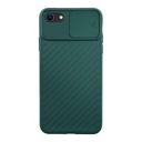 StraTG Dark Green Case with Sliding Camera Protector for iPhone 6P / 6SP / 7P / 8P - Stylish and Protective Smartphone Case