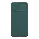 StraTG Dark Green Case with Sliding Camera Protector for iPhone XS Max - Stylish and Protective Smartphone Case