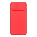 StraTG Red Case with Sliding Camera Protector for iPhone XS Max - Stylish and Protective Smartphone Case