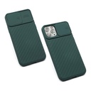 StraTG Dark Green Case with Sliding Camera Protector for iPhone 12 Pro Max - Stylish and Protective Smartphone Case