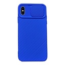 StraTG Royal Blue Case with Sliding Camera Protector for iPhone X / XS - Stylish and Protective Smartphone Case