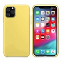 StraTG Yellow Silicon Cover for iPhone 11 Pro Max - Slim and Protective Smartphone Case 