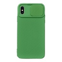 ستراتيجى جراب حماية وواقى كاميرا اخضر للمحمول iPhone X / XS