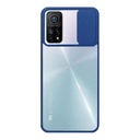 StraTG Clear and Dark Blue Case with Sliding Camera Protector for Xiaomi Mi 10T / Mi 10T Pro - Stylish and Protective Smartphone Case