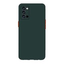 StraTG Dark Green Silicon Cover for Oppo Reno 4 - Slim and Protective Smartphone Case with Camera Protection