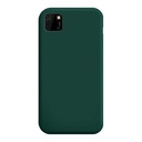 StraTG Dark Green Silicon Cover for Huawei Y5p - Slim and Protective Smartphone Case 