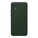 StraTG Dark Green Silicon Cover for Samsung M31 - Slim and Protective Smartphone Case with Camera Protection