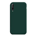 StraTG Dark Green Silicon Cover for Huawei Y8p - Slim and Protective Smartphone Case 