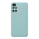 StraTG Light Blue Silicon Cover for Xiaomi Redmi 10 - Slim and Protective Smartphone Case with Camera Protection