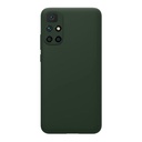 StraTG Dark Green Silicon Cover for Xiaomi Redmi 10 - Slim and Protective Smartphone Case with Camera Protection
