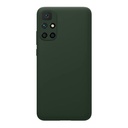 StraTG Dark Green Silicon Cover for Xiaomi Redmi 10 - Slim and Protective Smartphone Case with Camera Protection