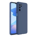 StraTG Dark Blue Silicon Cover for Oppo A16 / A16S - Slim and Protective Smartphone Case with Camera Protection