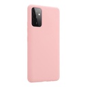 StraTG Pink Silicon Cover for Samsung A72 - Slim and Protective Smartphone Case 