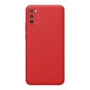 StraTG Red Silicon Cover for Samsung A02s - Slim and Protective Smartphone Case 