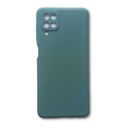 StraTG Green Silicon Cover for Samsung A12 / M12 / F12 - Slim and Protective Smartphone Case with Camera Protection