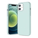 StraTG Turquoise Silicon Cover for iPhone 12 / 12 Pro - Slim and Protective Smartphone Case 